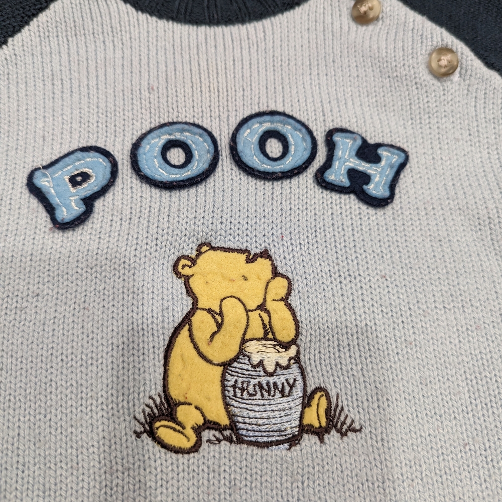 Vintage Winnie the Pooh Classic baby boys knitted sweater - Picture 2 of 4